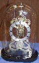 A skeleton clock based on John WIlding's design, constructed over a number of years in the small amount of spare time from a busy repair shop.