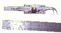 Balance staff measuring gauge